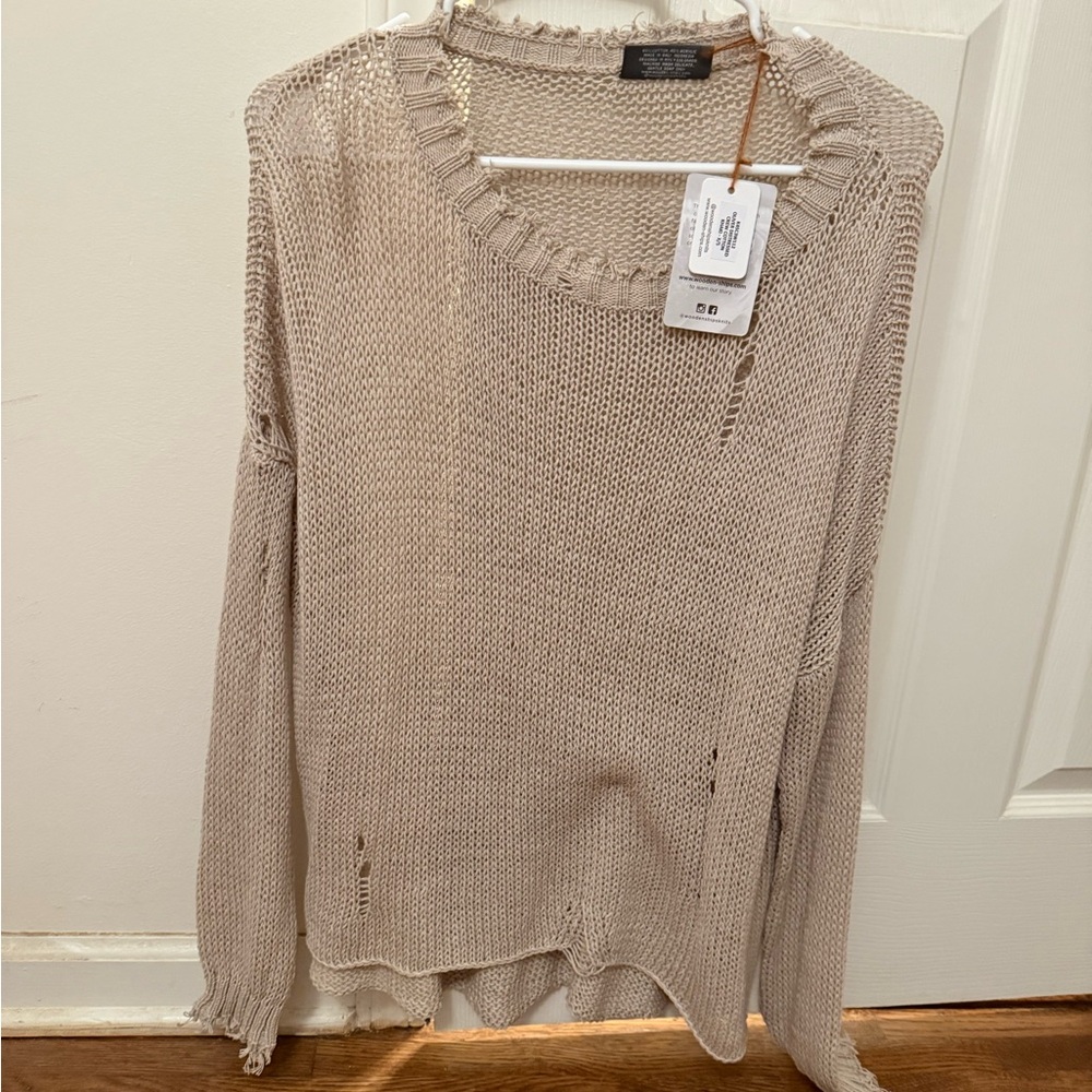 Wooden Ships Oliver Distressed Sweater